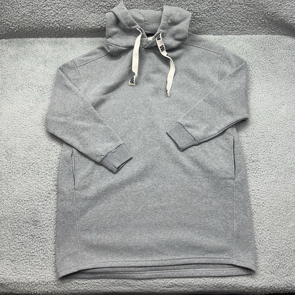 UGG 1113430 Women's Large Gray Lucille Fleece Hoodie Dress Polyester / Cotton